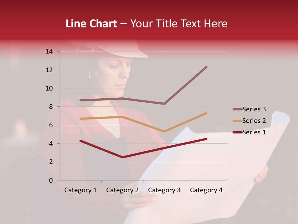A Attractive Young Person Engineer Studying Planes PowerPoint Template
