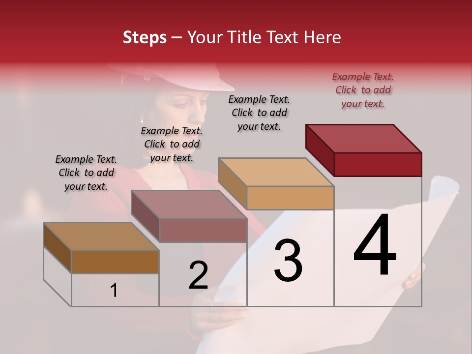 A Attractive Young Person Engineer Studying Planes PowerPoint Template