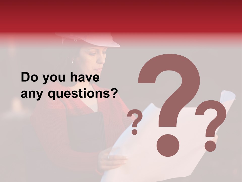 A Attractive Young Person Engineer Studying Planes PowerPoint Template