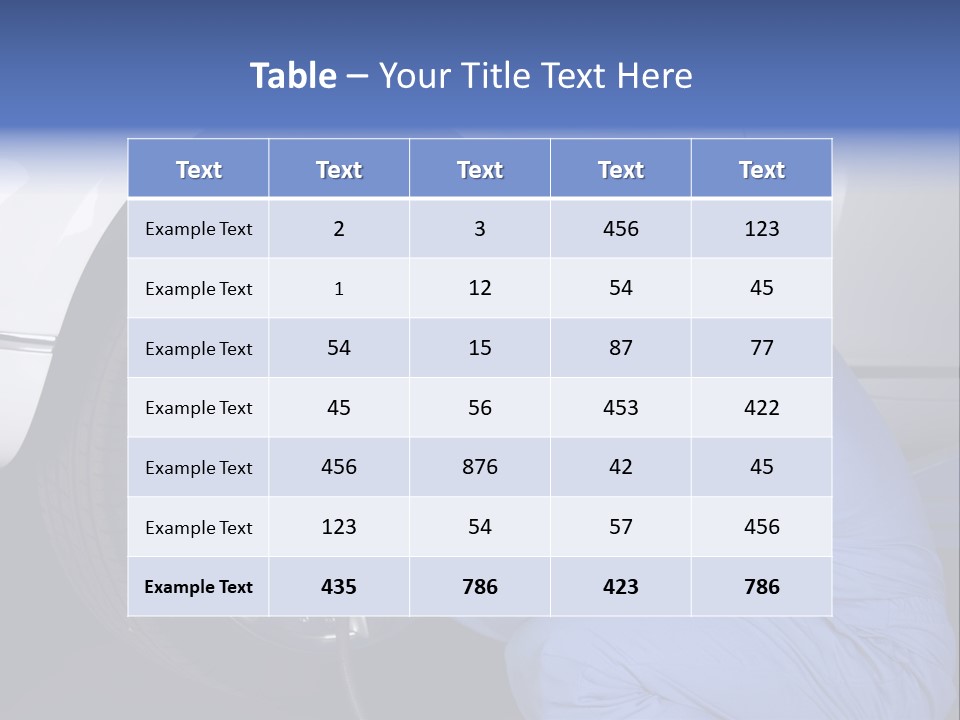 Auto Mechanic Removing Wheel Of A Car In A Workshop PowerPoint Template