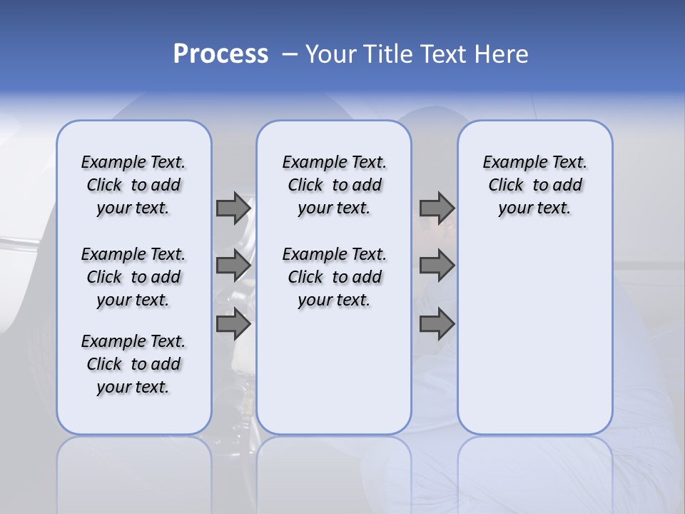Auto Mechanic Removing Wheel Of A Car In A Workshop PowerPoint Template