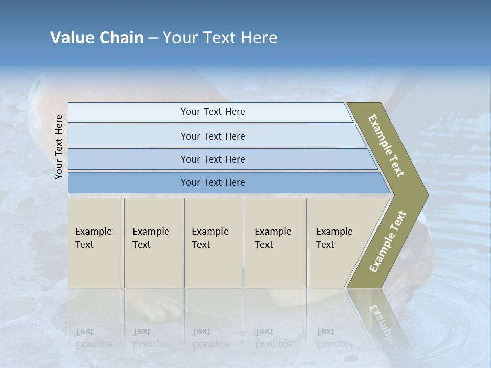 Bulldog Drinking From Swimming Pool PowerPoint Template