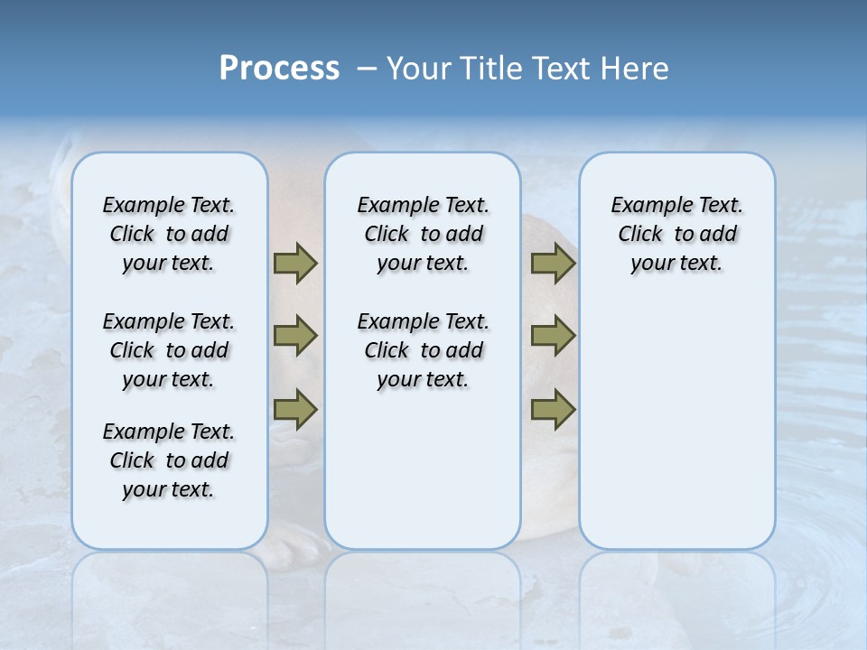 Bulldog Drinking From Swimming Pool PowerPoint Template