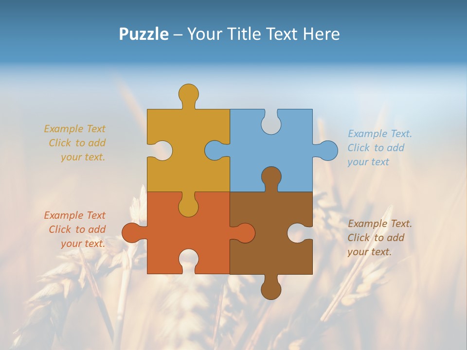 Wheat Closeup PowerPoint Template