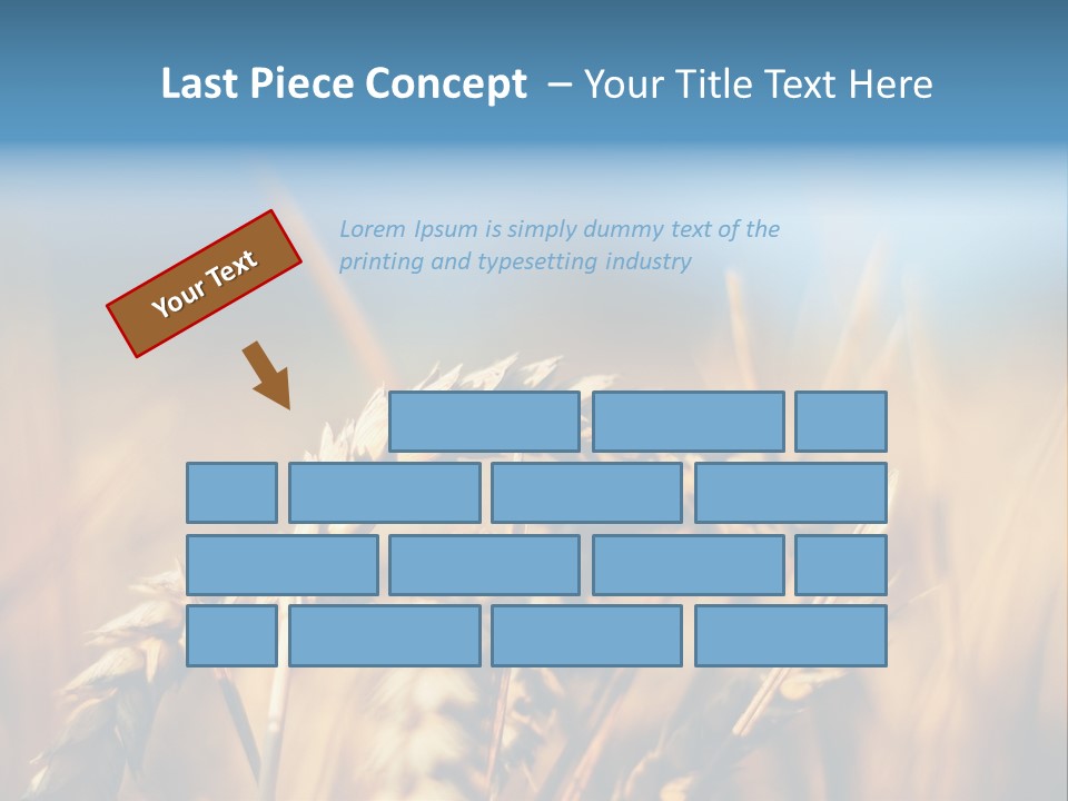 Wheat Closeup PowerPoint Template