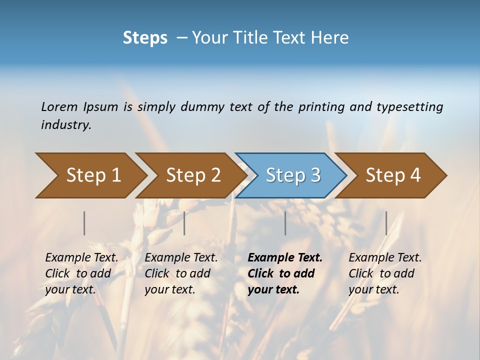 Wheat Closeup PowerPoint Template