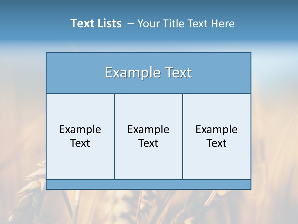 Wheat Closeup PowerPoint Template