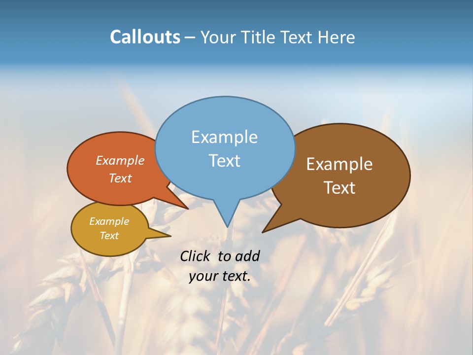 Wheat Closeup PowerPoint Template