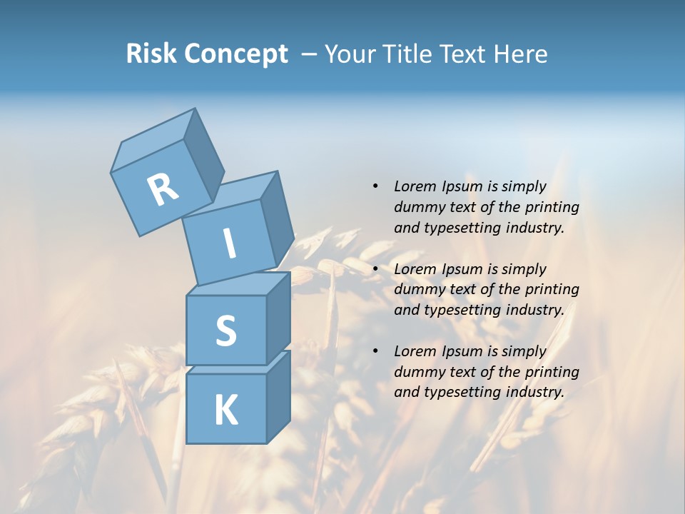 Wheat Closeup PowerPoint Template