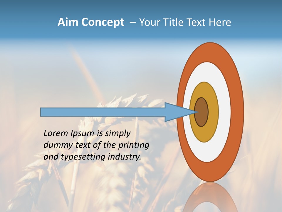Wheat Closeup PowerPoint Template
