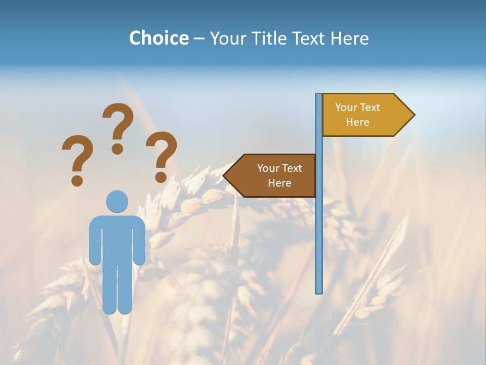 Wheat Closeup PowerPoint Template