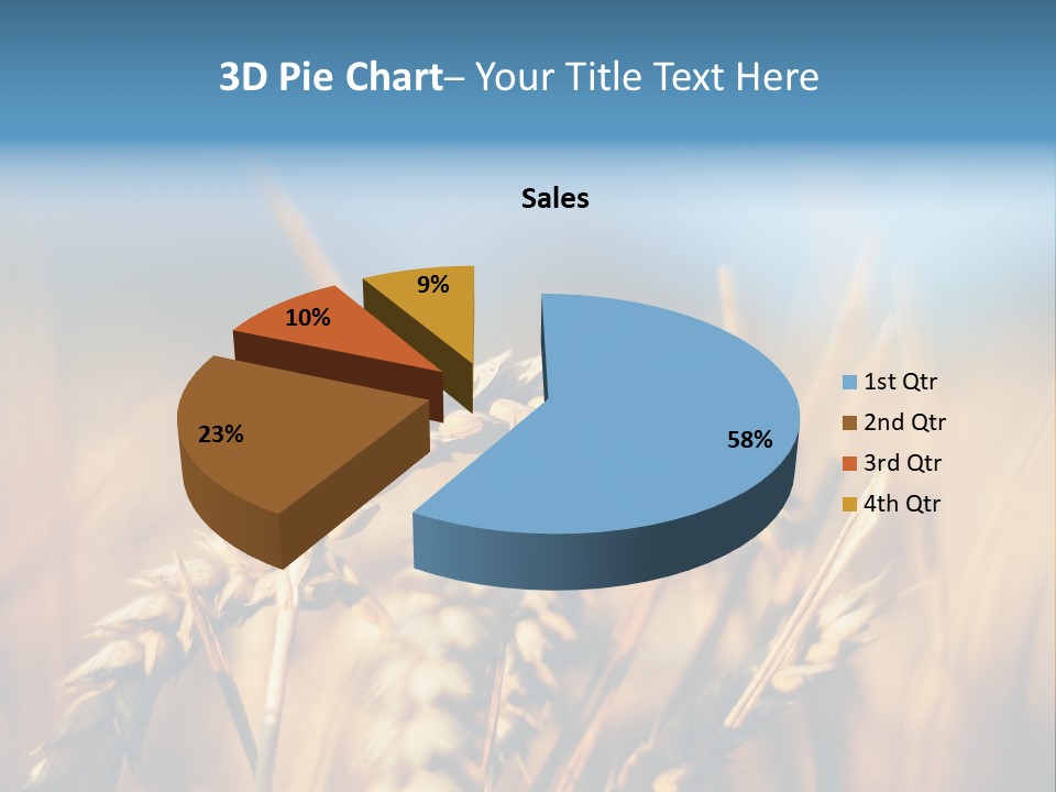 Wheat Closeup PowerPoint Template