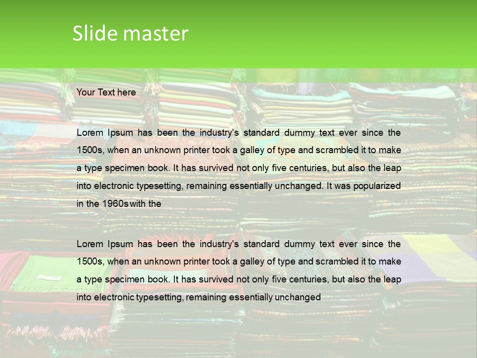 Fashion Shop (Bazaar In Turkey) PowerPoint Template