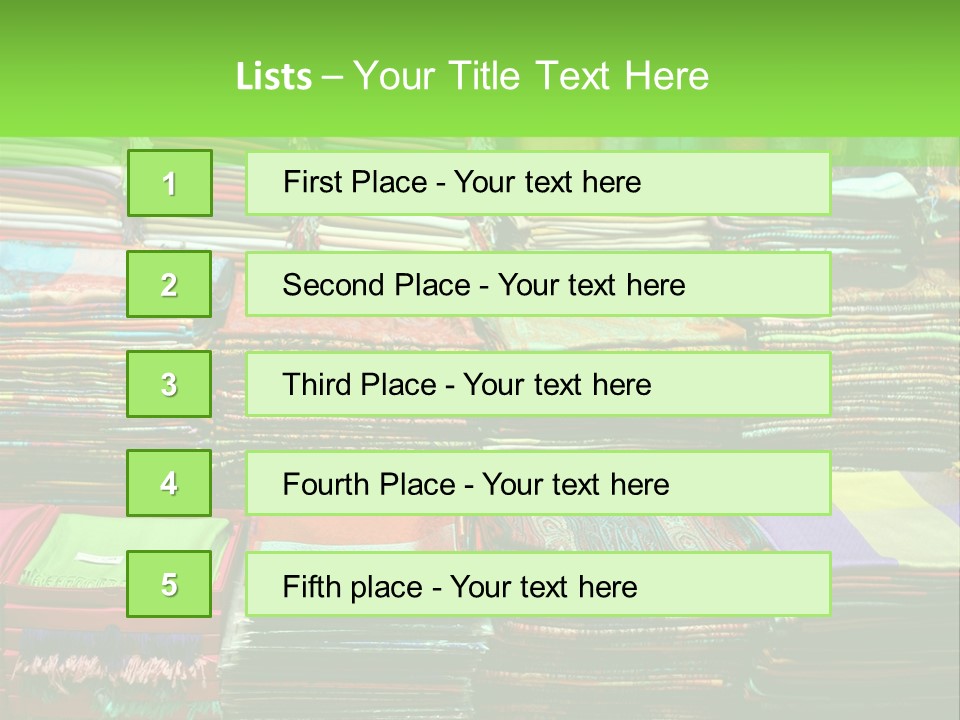 Fashion Shop (Bazaar In Turkey) PowerPoint Template
