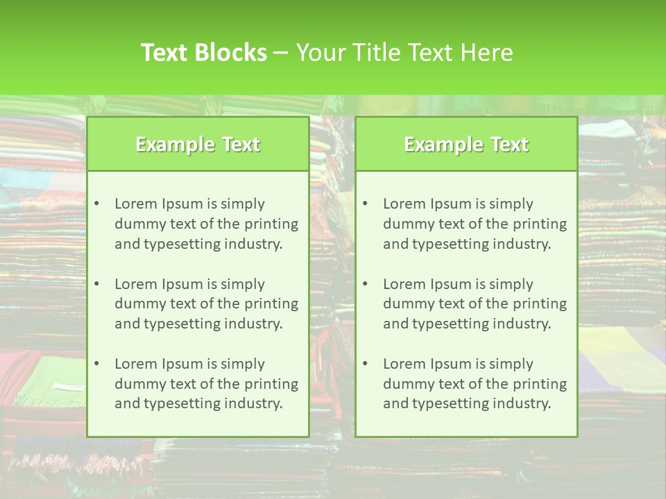 Fashion Shop (Bazaar In Turkey) PowerPoint Template