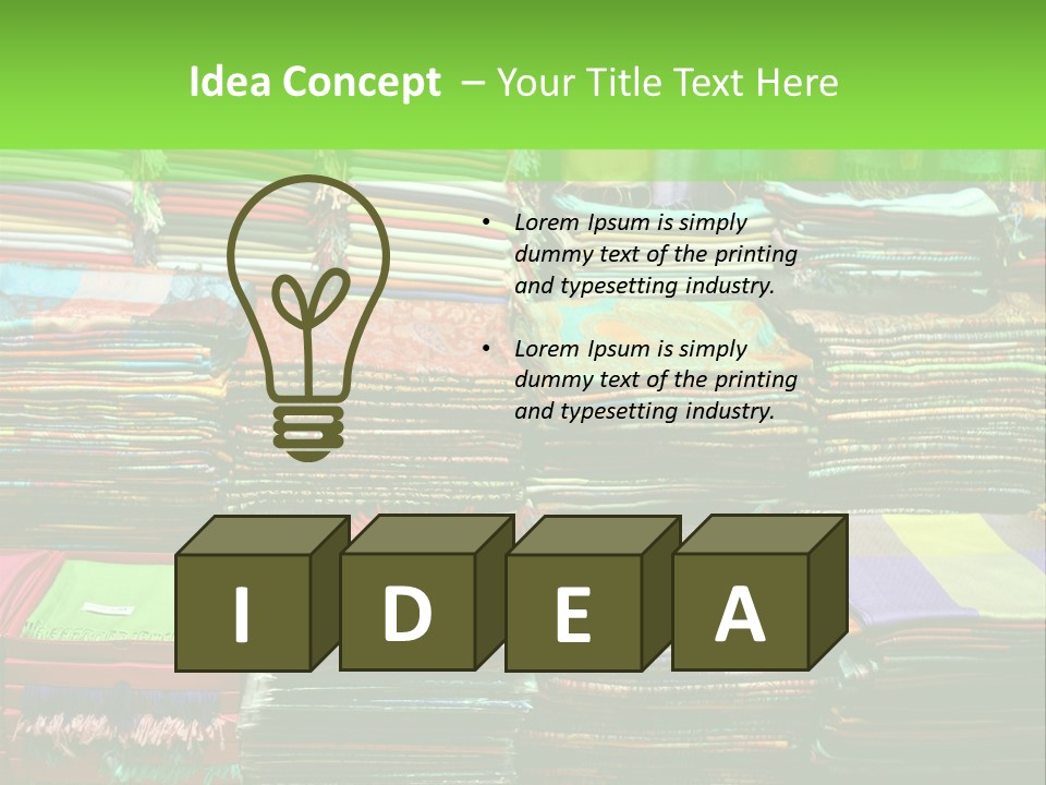 Fashion Shop (Bazaar In Turkey) PowerPoint Template