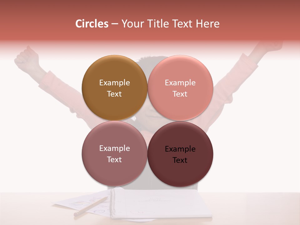 A Young Girl Practices Writing Her Letters PowerPoint Template