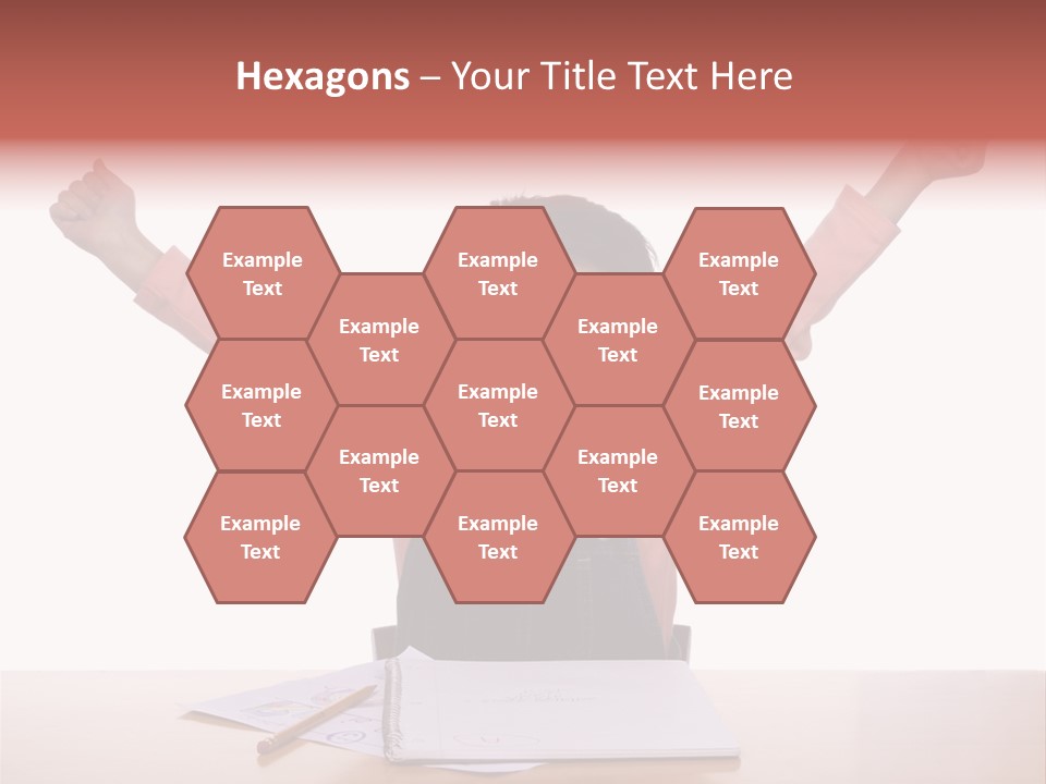 A Young Girl Practices Writing Her Letters PowerPoint Template