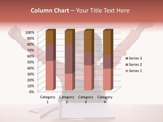 A Young Girl Practices Writing Her Letters PowerPoint Template