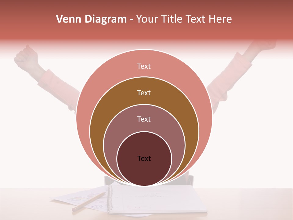 A Young Girl Practices Writing Her Letters PowerPoint Template