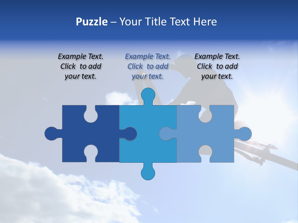 A Mountainbiker Flys Across The Sky During A Freeriding Contest Held In Whistler, Bc. PowerPoint Template