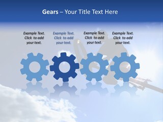 A Mountainbiker Flys Across The Sky During A Freeriding Contest Held In Whistler, Bc. PowerPoint Template