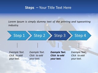 A Mountainbiker Flys Across The Sky During A Freeriding Contest Held In Whistler, Bc. PowerPoint Template