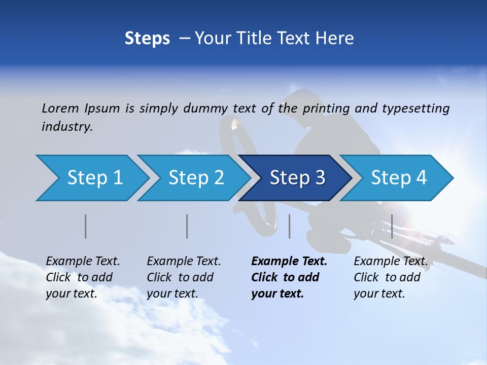 A Mountainbiker Flys Across The Sky During A Freeriding Contest Held In Whistler, Bc. PowerPoint Template