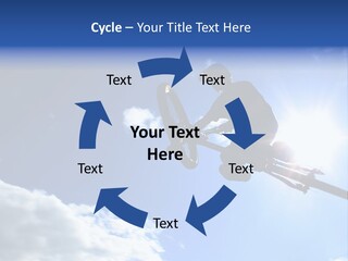 A Mountainbiker Flys Across The Sky During A Freeriding Contest Held In Whistler, Bc. PowerPoint Template