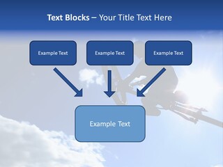 A Mountainbiker Flys Across The Sky During A Freeriding Contest Held In Whistler, Bc. PowerPoint Template