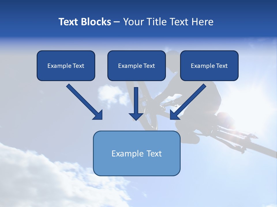A Mountainbiker Flys Across The Sky During A Freeriding Contest Held In Whistler, Bc. PowerPoint Template