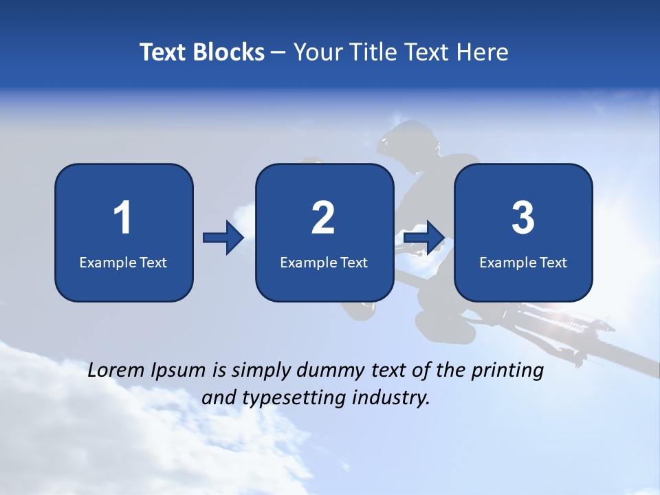 A Mountainbiker Flys Across The Sky During A Freeriding Contest Held In Whistler, Bc. PowerPoint Template