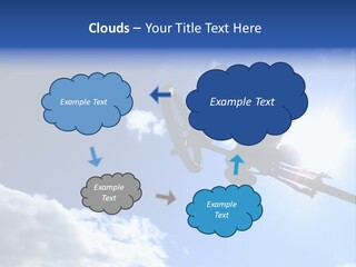 A Mountainbiker Flys Across The Sky During A Freeriding Contest Held In Whistler, Bc. PowerPoint Template