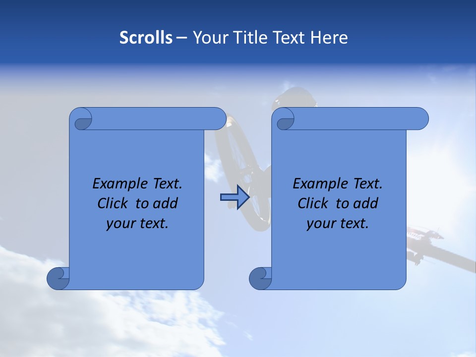 A Mountainbiker Flys Across The Sky During A Freeriding Contest Held In Whistler, Bc. PowerPoint Template