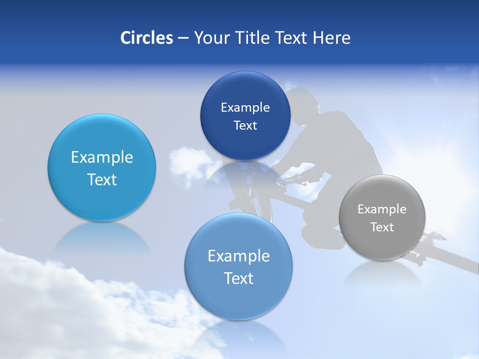 A Mountainbiker Flys Across The Sky During A Freeriding Contest Held In Whistler, Bc. PowerPoint Template