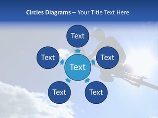 A Mountainbiker Flys Across The Sky During A Freeriding Contest Held In Whistler, Bc. PowerPoint Template