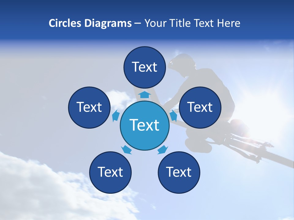 A Mountainbiker Flys Across The Sky During A Freeriding Contest Held In Whistler, Bc. PowerPoint Template