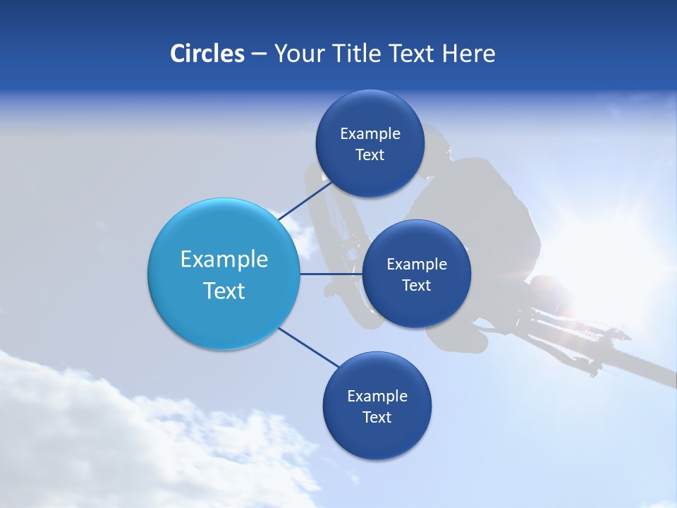 A Mountainbiker Flys Across The Sky During A Freeriding Contest Held In Whistler, Bc. PowerPoint Template