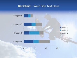 A Mountainbiker Flys Across The Sky During A Freeriding Contest Held In Whistler, Bc. PowerPoint Template