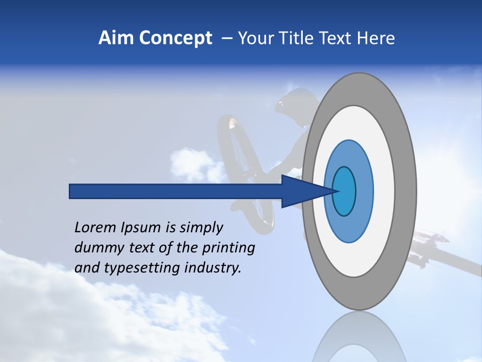 A Mountainbiker Flys Across The Sky During A Freeriding Contest Held In Whistler, Bc. PowerPoint Template