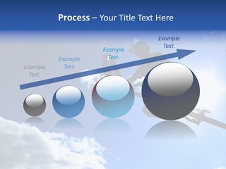 A Mountainbiker Flys Across The Sky During A Freeriding Contest Held In Whistler, Bc. PowerPoint Template
