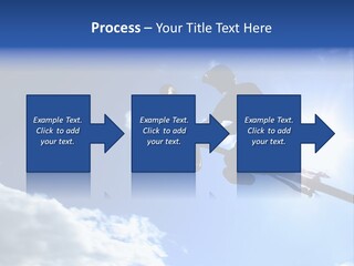 A Mountainbiker Flys Across The Sky During A Freeriding Contest Held In Whistler, Bc. PowerPoint Template