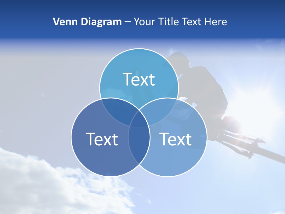 A Mountainbiker Flys Across The Sky During A Freeriding Contest Held In Whistler, Bc. PowerPoint Template
