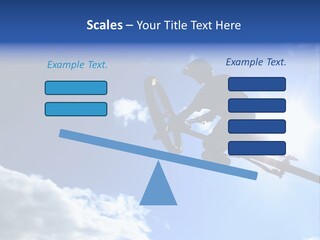 A Mountainbiker Flys Across The Sky During A Freeriding Contest Held In Whistler, Bc. PowerPoint Template