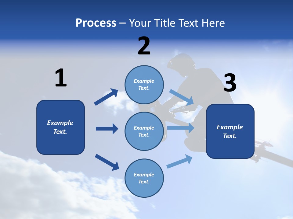 A Mountainbiker Flys Across The Sky During A Freeriding Contest Held In Whistler, Bc. PowerPoint Template