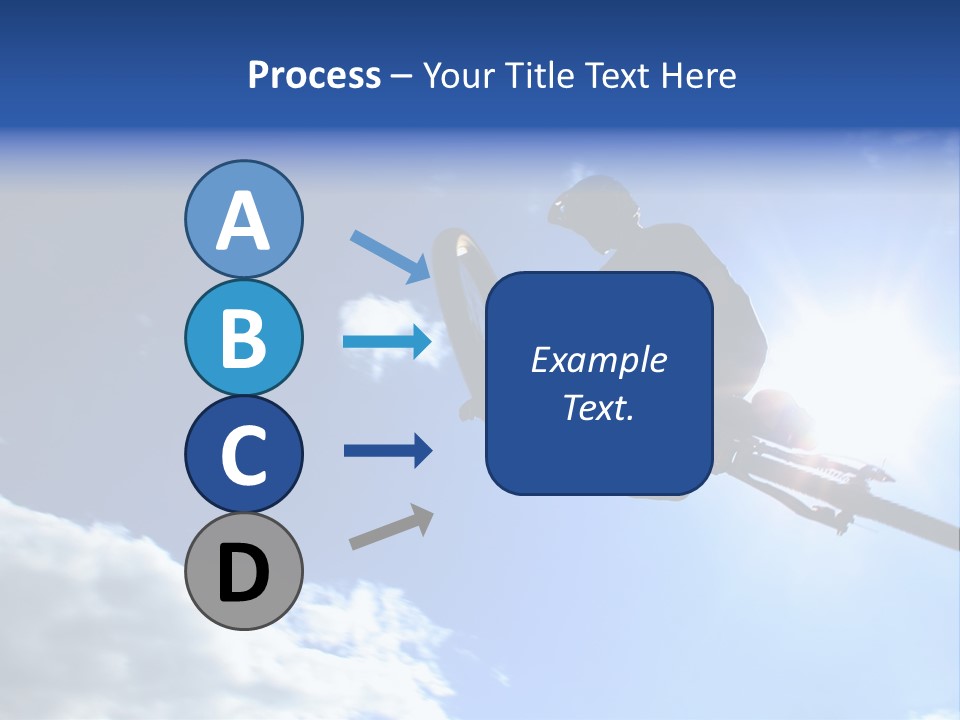 A Mountainbiker Flys Across The Sky During A Freeriding Contest Held In Whistler, Bc. PowerPoint Template