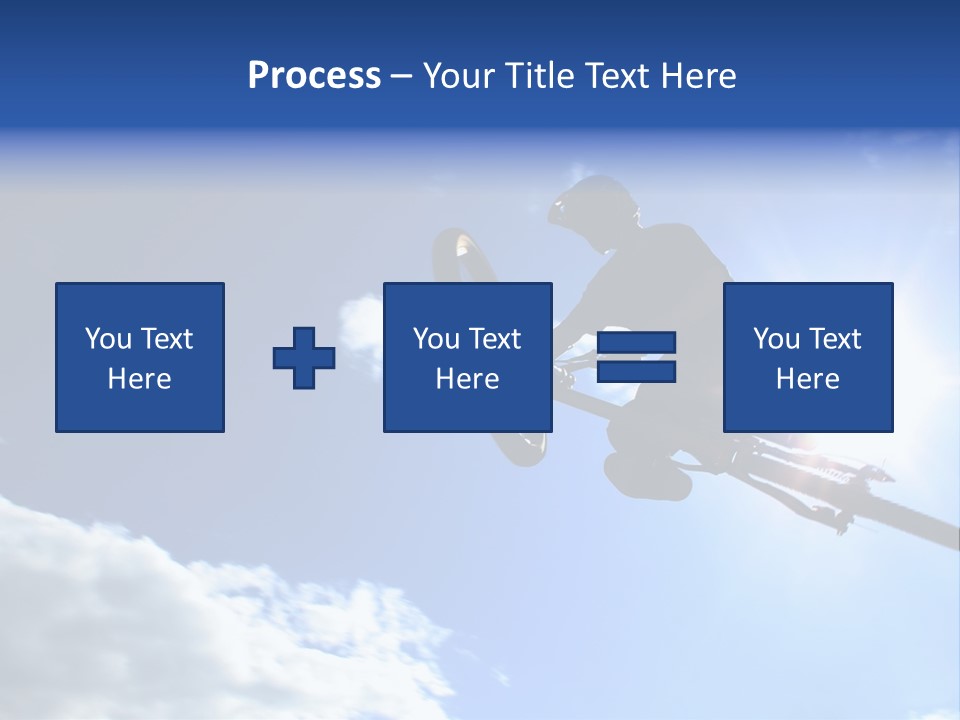 A Mountainbiker Flys Across The Sky During A Freeriding Contest Held In Whistler, Bc. PowerPoint Template
