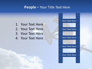 A Mountainbiker Flys Across The Sky During A Freeriding Contest Held In Whistler, Bc. PowerPoint Template
