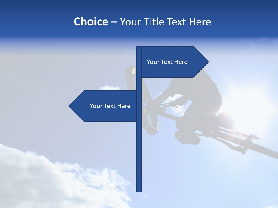 A Mountainbiker Flys Across The Sky During A Freeriding Contest Held In Whistler, Bc. PowerPoint Template