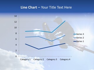 A Mountainbiker Flys Across The Sky During A Freeriding Contest Held In Whistler, Bc. PowerPoint Template